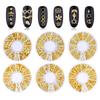 3D Metallic Metal Rivet Heart Moon Star Nail Tips Decorations Manicure Tools