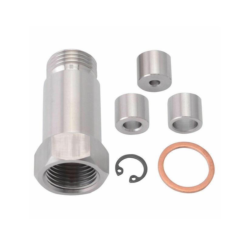 1Set Stainless Steel O2 Sensor Restrictor Fitting with Gas Flow Inserts Adjustable Gas Flow Inserts Defouler O2 Oxygen Sensor