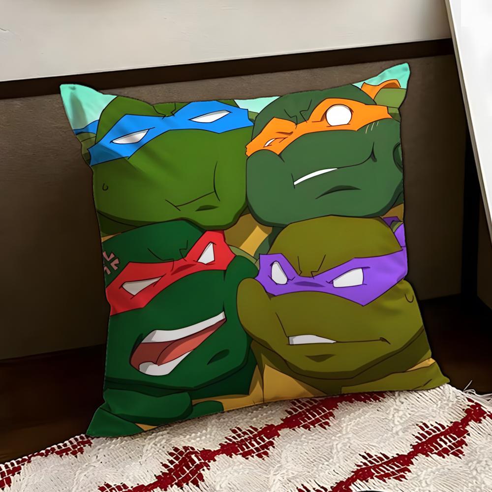 Teenage Mutant NNinja Turtles Cushion Cover Reversible Soft Durable Pillow Cover Home  Car MultiScene Use for Daily Comfort