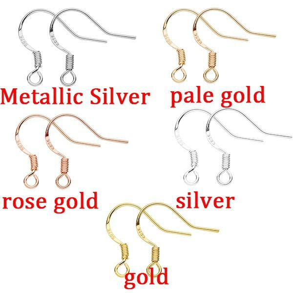 50Pcs/bag Silver Earring Hooks Earring Making Accessories Earrings Parts French Wire Hooks Hypo-Allergenic Jewelry Findings DIY