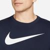 Nike Футболка с коротким рукавом и круглым вырезом с логотипом, мужские топы, синяя CW6936-451