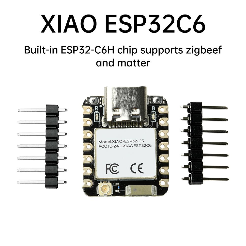 ESP32-C6 WiFi BT Плата разработки XIAO Seedstudio Подходит для Zigbee Умный дом IoT Интерфейс Type C
