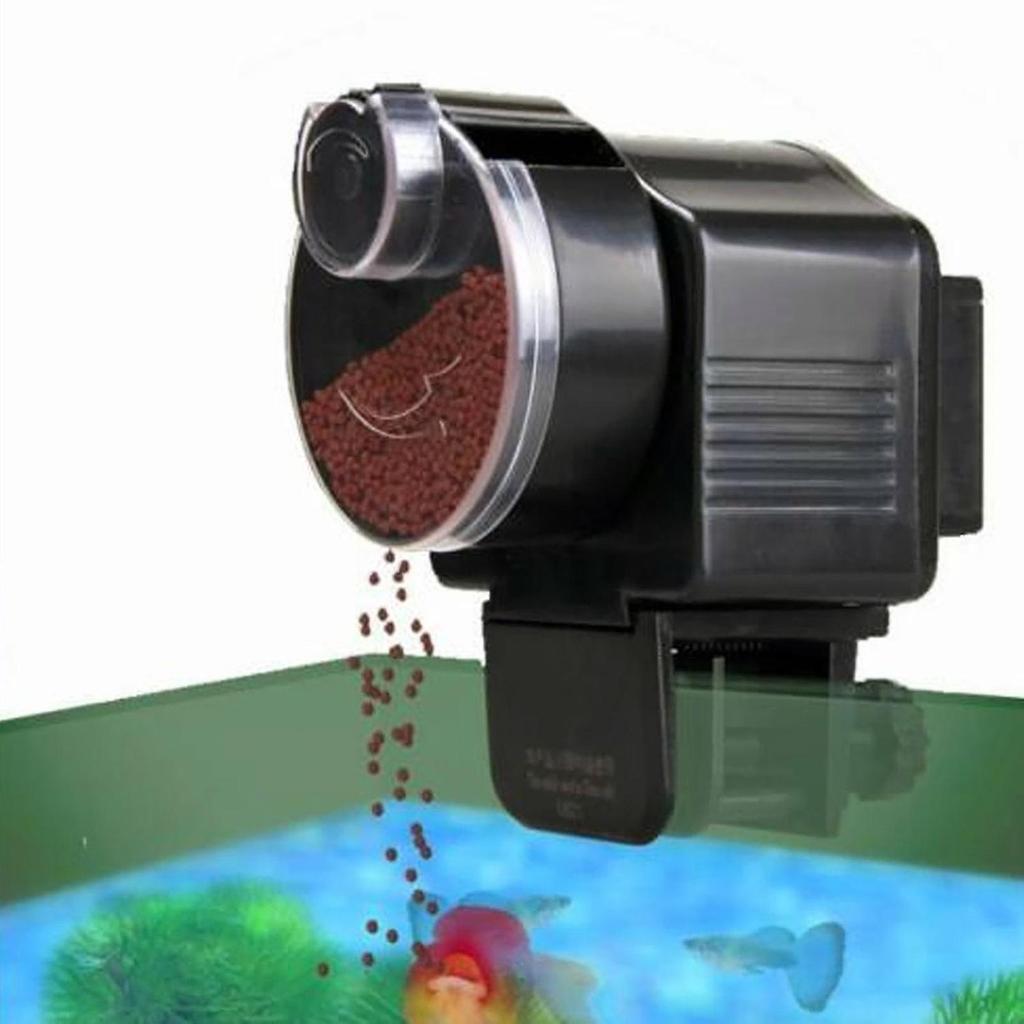 Automatic fish feeder, compact automatic fish feeder fish tank feeder aquarium feeder