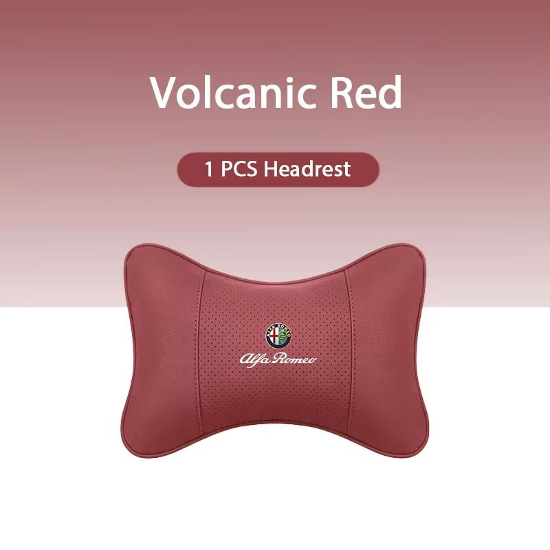 1Pcs Car Headrest Auto Breathable Seat Neck Pillow Accessories For Alfa Romeo Giulia Stelvio Giulietta 156 159 147 Mito Tonale