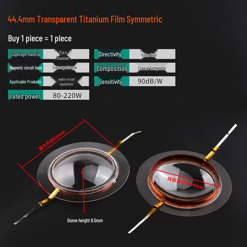 25-51 Core Tweeter Voice Coil Diaphragm with Round Flat Wire for Speaker Repair