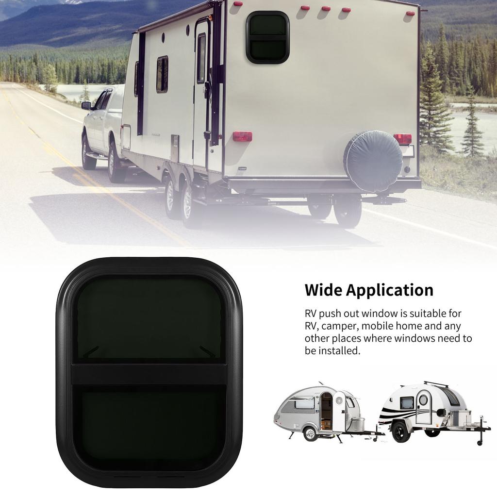 Раздвижные окна для автофургона с экраном 440 мм В 390 мм Ш Тонированное закаленное стекло Водонепроницаемое для автодома-трейлера