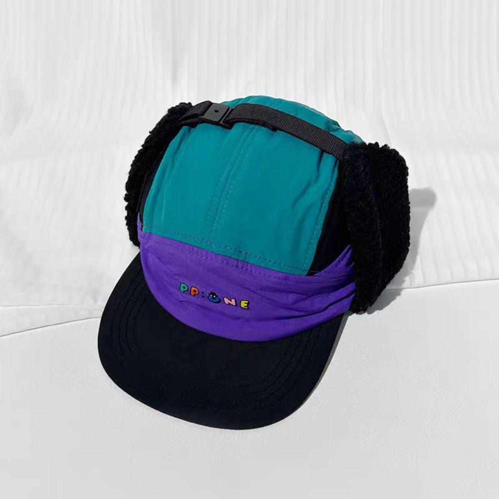 Ветрозащитная зимняя шапка-бомбер с защитой ушей, зимняя лыжная шапка, повседневная кепка с козырьком, для улицы