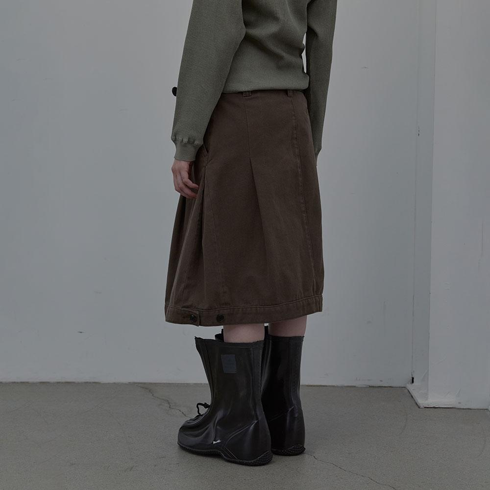 Lcdc Tm Cotton Tailored Midi Skirt (Brown)
