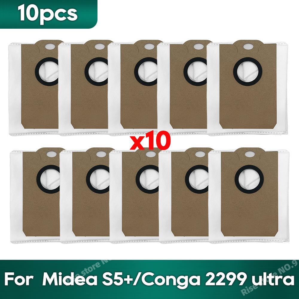 Подходит для Midea S5 Plus, Conga 2299 Ultra Home X-Treme Genesis Аксессуары для пылесоса Мешок для пыли Hepa-фильтр Ролик Боковая щетка Швабра