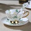 Elegant Bone China Flower Tea Cup & Saucer Set – English Style, Ideal for Afternoon Tea or As a High-End Gift