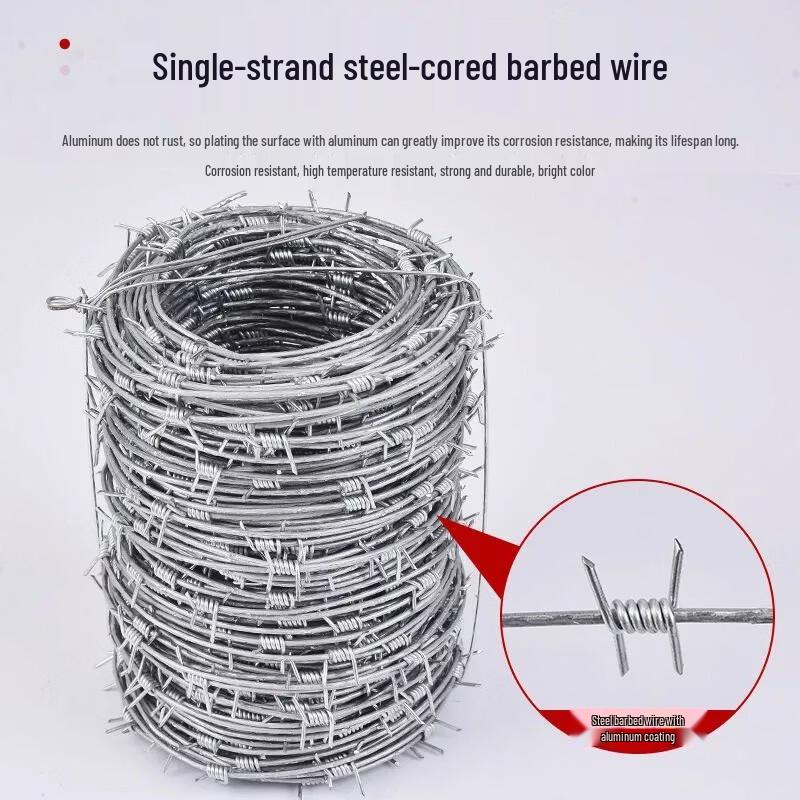 Anti-Theft Hot-Dip Galvanized Barbed Wire