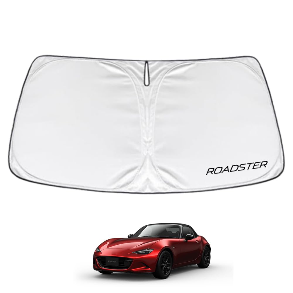 Козырек SAWAKAKI для Mazda Roadster серии ND Индивидуальный дизайн для лобового стекла С логотипом Защита от солнечного тепла и УФ-излучения Компактное хранение - - - Защита,