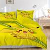 3pcs Pikachu, Electric-type Duvet Cover Set, 1 Duvet Cover + 2 Pillowcases (No Insert), High-Definition Print, Home & Dorm Set yy251208071