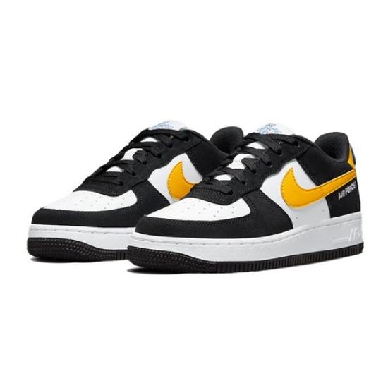 Nike Air Force 1 LV8 Low Black White Dark Sulfur - DH9597-002