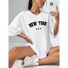 U.S.A New York USA City Street Printed Women T Shirts Breathable Summer T-Shirt Fashion Tees Clothing O-Neck  Short Sleeve