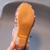 Girls Sequin Shoes High Heel Leather Shoes Princess Shoes Children Shoes
