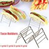Food Display Kitchen Restaurant Stainless Steel Kitchen Tools Stand Tray Pizza Rack Taco Holder