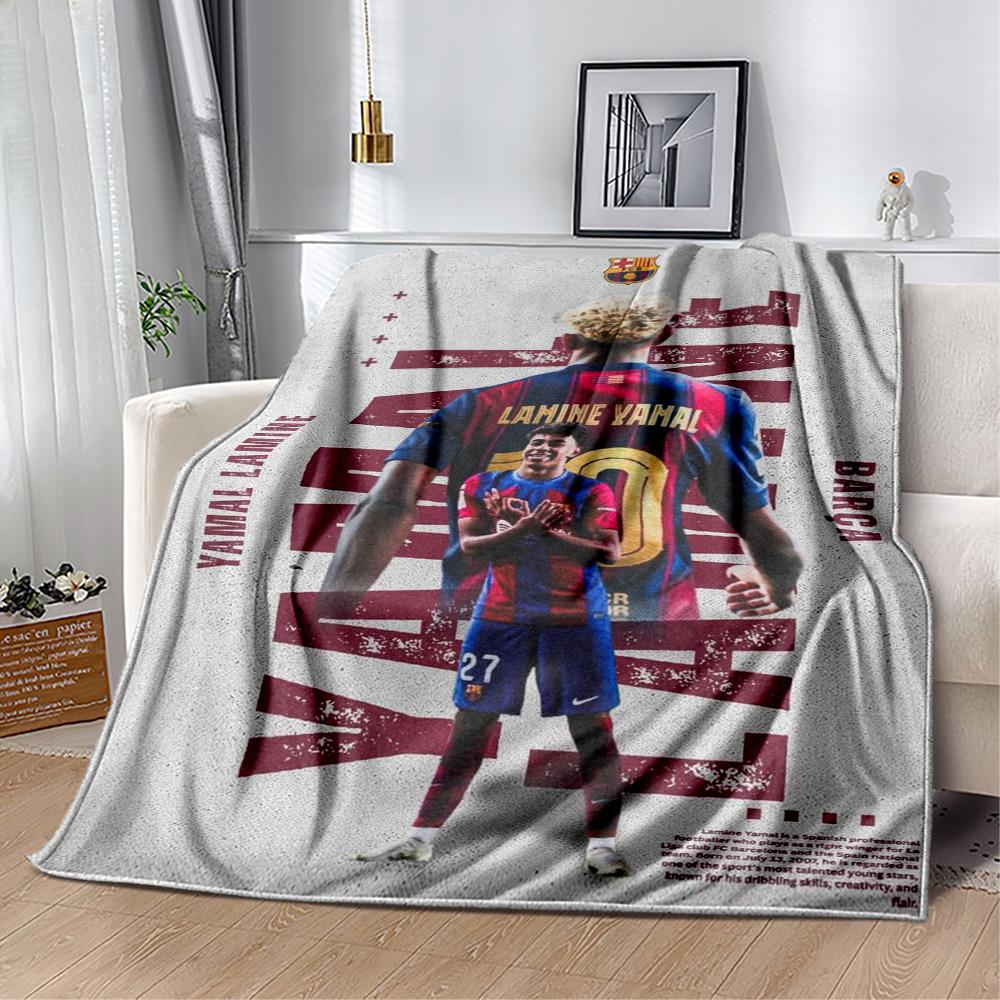 Lamine Yamal's Spain's Soccer Stars Blanket Comfortable Perfect for Sofa Bed Couch for All Occasions Modern Ideal Gift For Birthday Valentine'S Day