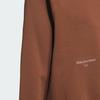adidas Однотонный флисовый спортивный повседневный свитер с круглым вырезом и длинными рукавами, женский свитер коричневого цвета IX6792