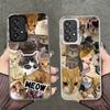 Чехлы для телефонов с мемами про плачущих кошек, ударопрочные, для Samsung A17 A16 A15 A14 A37 A57 A36 A56 A26 A35 A55 A25 A34 A54 A24 A13 A23