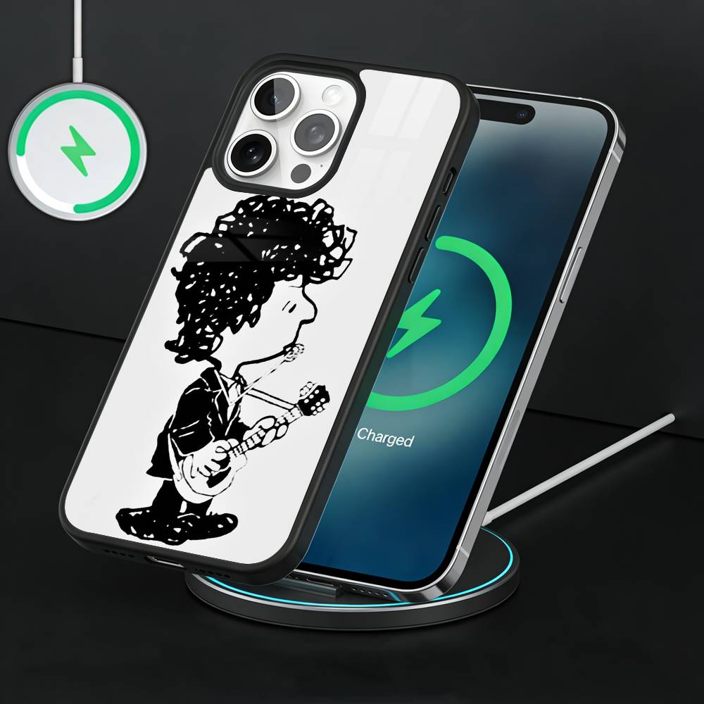 Bob D-Dylan Singer Phone Case For iPhone17,16,15,14,13 Plus,Pro Max Magnetic For Magsafe Wireless Charging