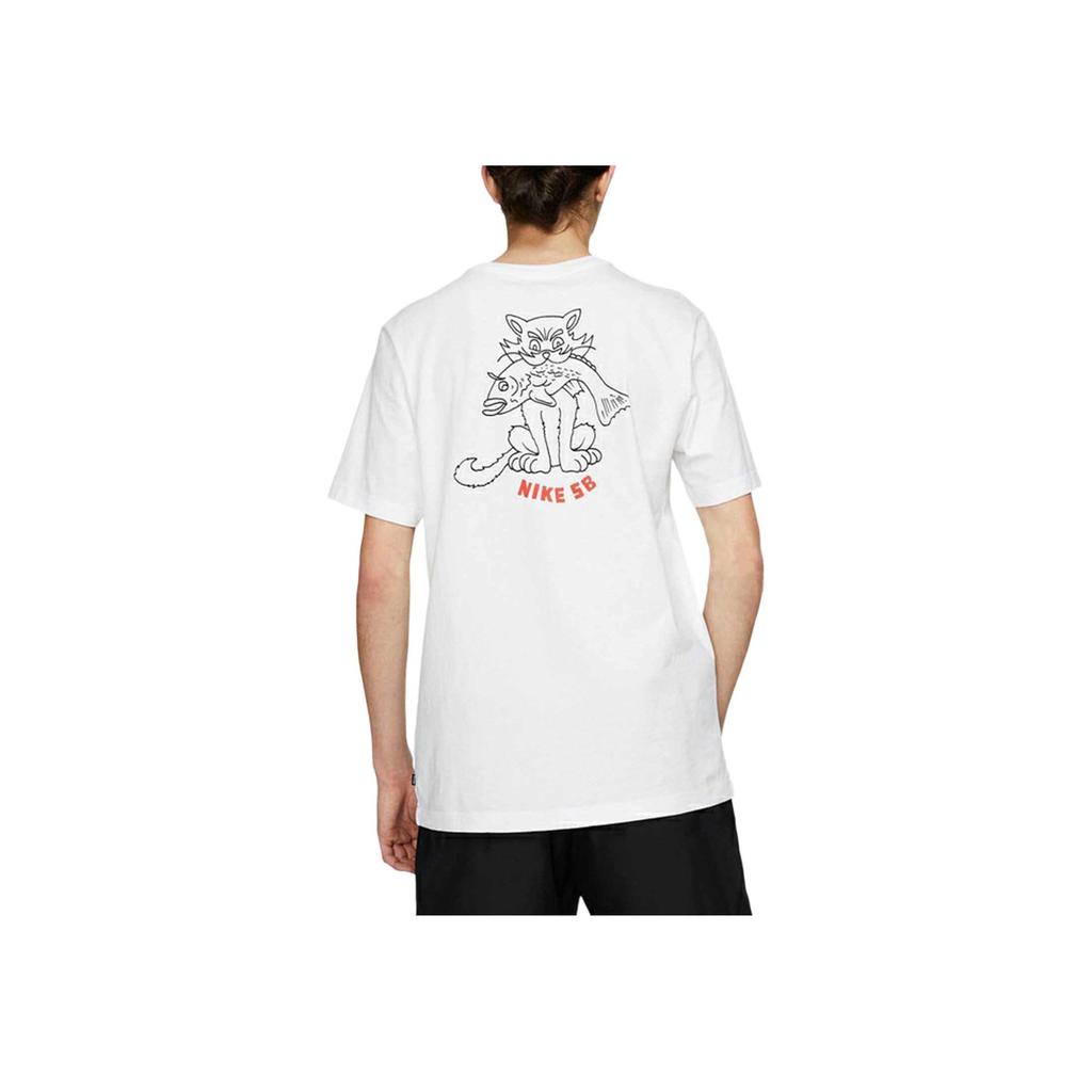 Nike Short Sleeve Athletic Casual T-Shirt Men Tops White CT5737-100