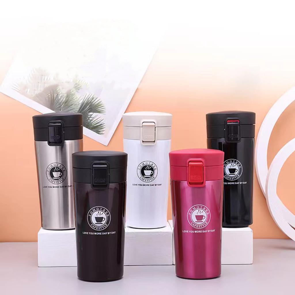 304 Stainless Steel Coffee Cup Creative Double-layer Vacuum Insulation Cup Portable Business Gift Water Cup