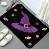 Фиолетовая шляпа ведьмы узор коврик для пола в ванной, впитывающий коврик для ног для ванной, маленький коврик для душевой комнаты, декоративный коврик