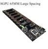 Последняя стабильная материнская плата для майнинга с 8 GPU, поддерживающая 8 PCI-e + видеокарт для майнинга BTC eth zec
