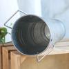 Durable Retro Tin Barrel Round Wrought Vase Beer Barrel Tin Flower Bucket  Farmhouse Table