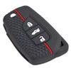 3 Button Silicone Remote Smart Car Key Chain Ring Cover Case Shell Protector For Toyota Auris Corolla Avensis Verso Yaris Aygo