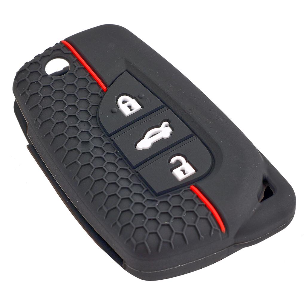 3 Button Silicone Remote Smart Car Key Chain Ring Cover Case Shell Protector For Toyota Auris Corolla Avensis Verso Yaris Aygo