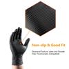 8Mil Black Nitrile Gloves Disposable Super Duty Diamond Textured Safety Protective Work Gloves Auto Mechanic Industrial Gloves
