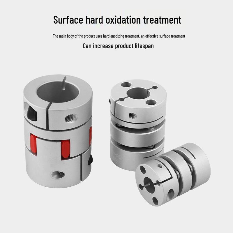 Plum Blossom Aluminum Alloy Elastic Large Torque Servo Motor Coupling for Lead Screw Slide Table