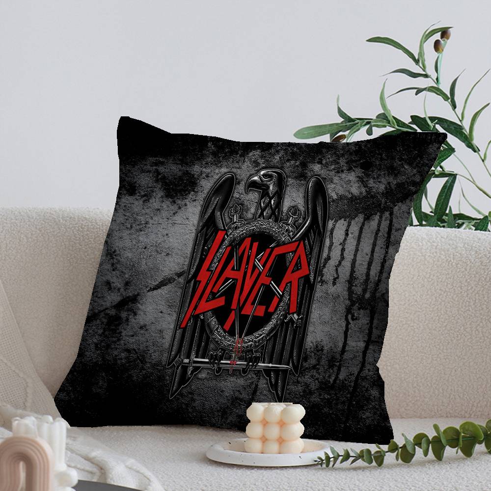 Rock S-Slayer Хэви-метал Группа Наволочки Мультяшные Диван Декоративные Домашние Двусторонние Печать Короткий Плюш Милые Наволочки
