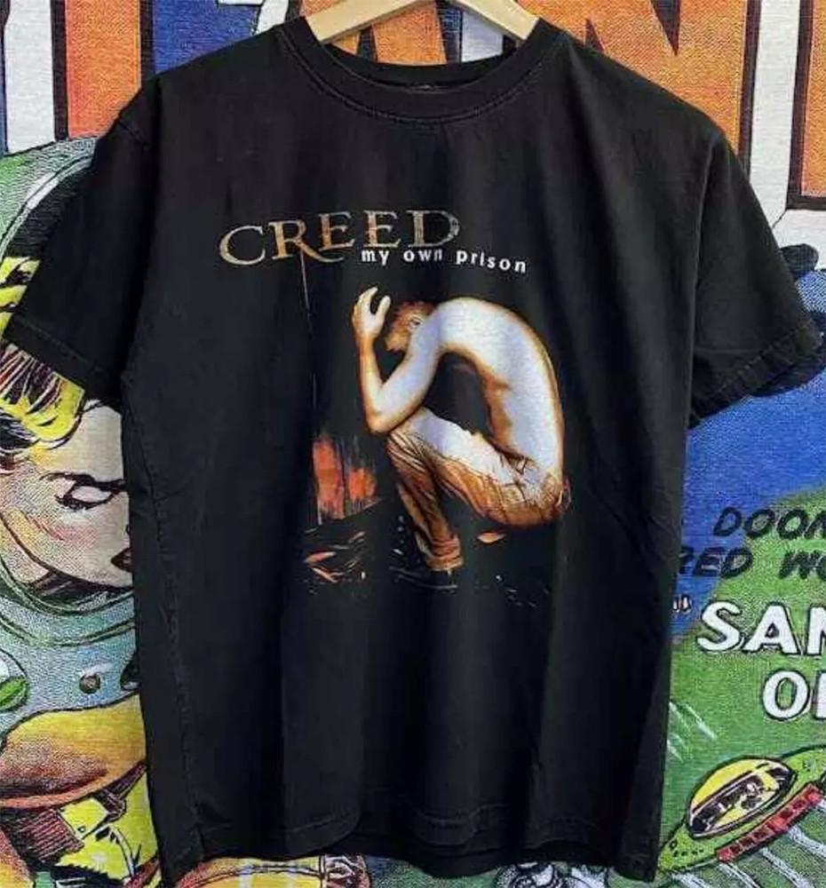 Футболка унисекс Creed Band My Own Prison Хлопок Черный S-5XL AD186