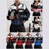 Womens Racing Jacket Casual All-match Letter Print Stand Collar Zip Up Everyday Outerwear