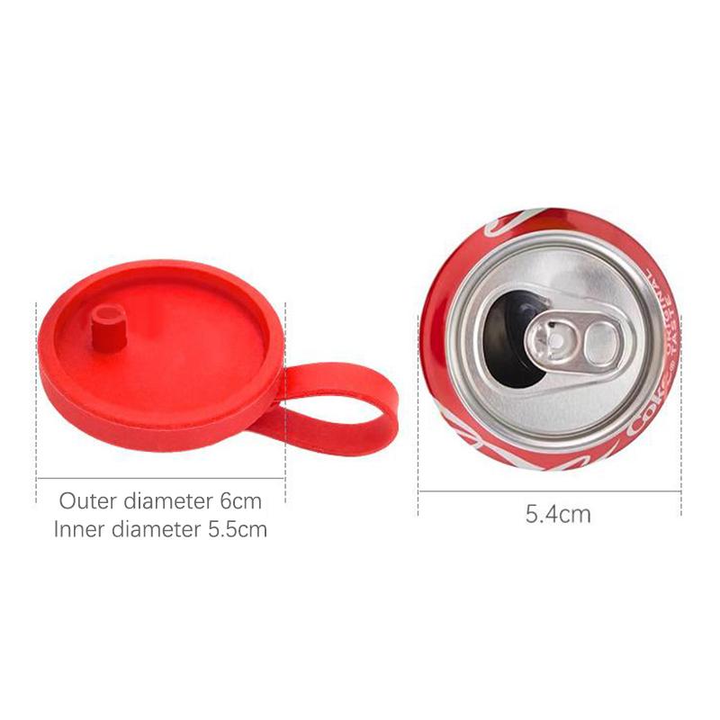 1PCS Soda Can Cover Creative Sealed Silicone Straw Beverage Can Cover Cup Suitable For Canned Beverage Reusable Tank Cover