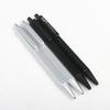 Hexagonal Metal Press Ballpoint Pen Creative Texture Black Silver Two Colors Optional Metal Pen