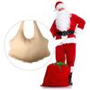 Рождественские аксессуары для костюма - Накладной живот и ягодицы Санта-Клауса, наполнитель из губки, реквизит, мгновенно превращающий в Санту