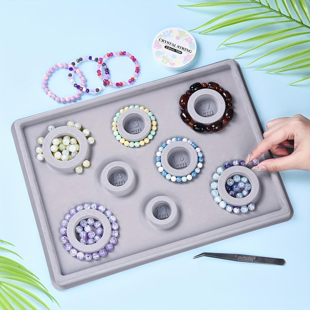 1 шт. Пластиковая доска для дизайна ювелирных изделий, подходит для изготовления браслетов, ожерелий своими руками