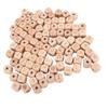 100PCS Alphabet Wooden Beads 12mm Side Length Cube 4.5mm Hole Diameter Wooden Letter Beads for Handcraft