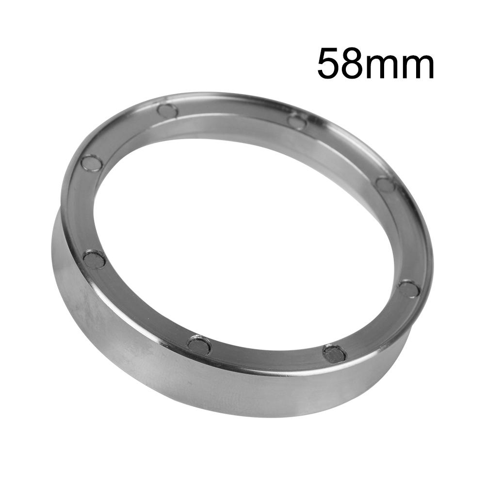 Stainless Steel Coffee Dosing Ring 51/53/58/58.35mm Espresso Barista Tool Coffee Filter Tampers Coffee Powder Funnel For Brewing Bowl Coffee Powder