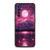 Розовый закат в горах Чехол для Realme C67 C63 C55 C53 C35 C25 C21 GT 2 3 5 6 10 11 12 13 Pro Plus 5G Мягкий ТПУ Чехол для телефона Fundas