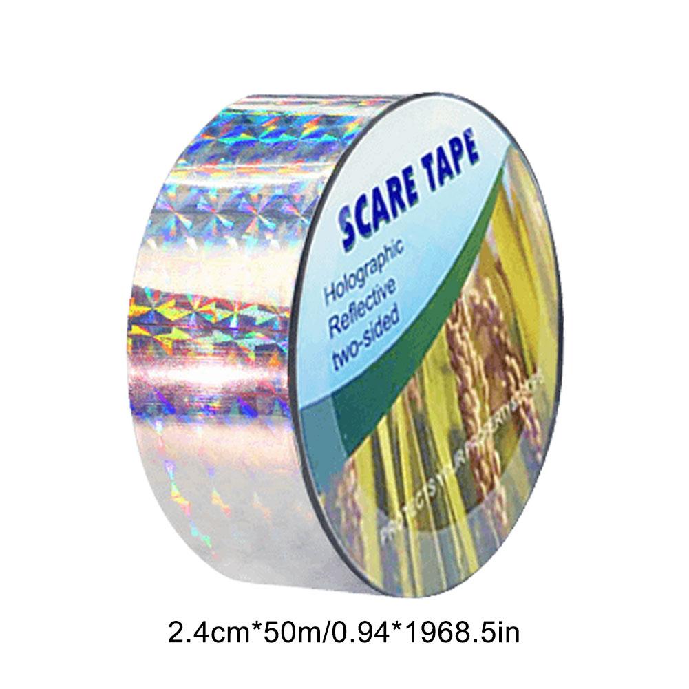 Светоотражающая лента отпугиватель птиц Защита сада Двусторонняя мигающая Физический отпугиватель Голуби Ворона Утка Птичья лента