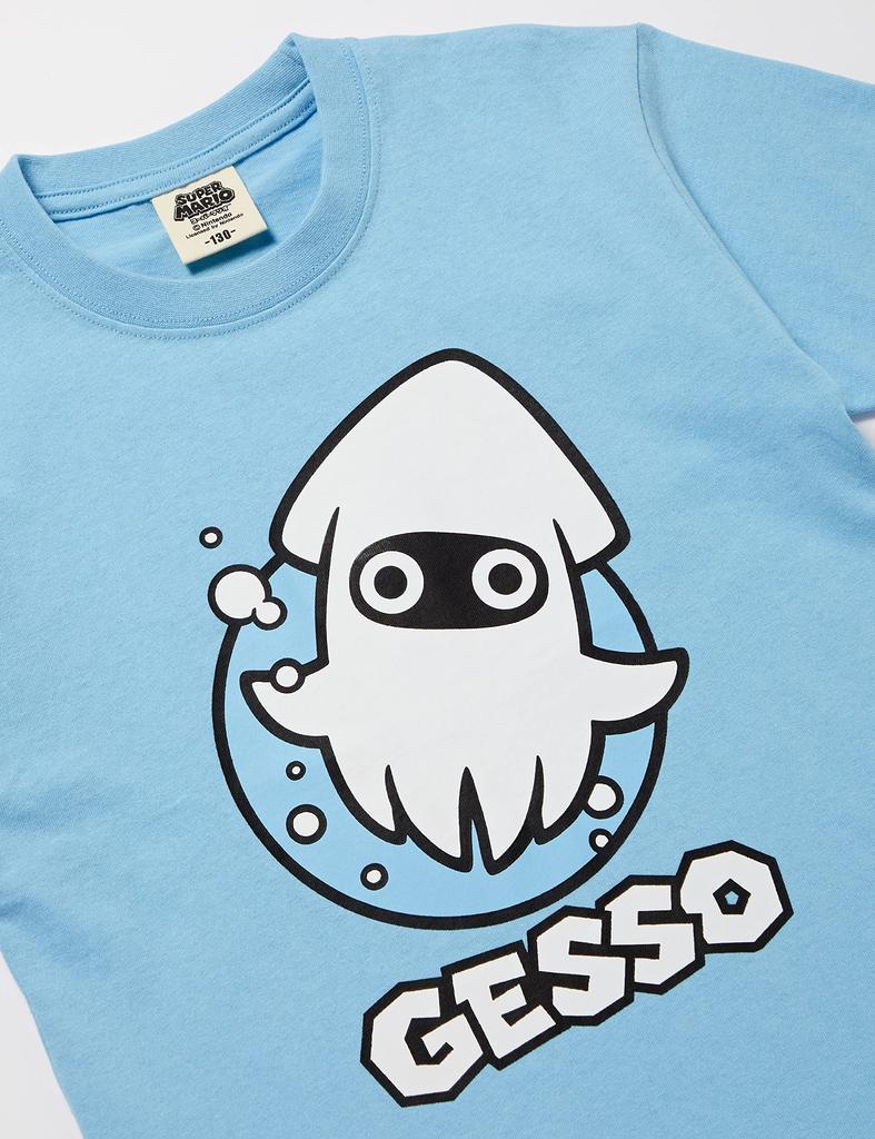 Футболка с коротким рукавом Retro Gesso Print Goods Kids Saxophone 2 140 [Super Mario]