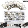 60Pcs Electrical Wire Copper Lug Battery Cable Ring Connector Terminal