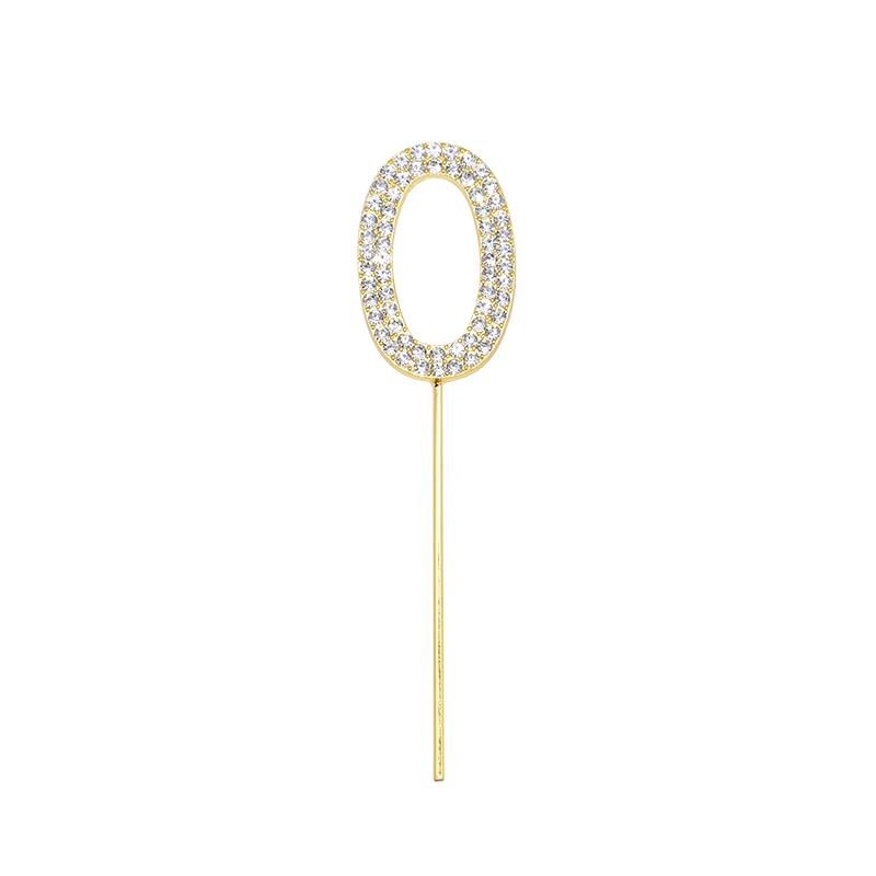 Блестящий стразовый глиттерный топпер для торта с цифрой для дней рождений и свадеб