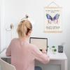 AXSDBVHB Butterfly pirational Quotes Wall Art Decor 12x16 Poster Hanger Frame, Therapy Office Decor, Motivational Mental Health Canvas Artwork Prints