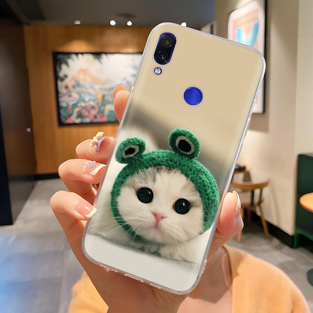 Мягкий чехол для Xiaomi Redmi Note 7 Чехол Цветы Мягкий ТПУ Силиконовый Чехлы для Телефона на Redmi Note7 Pro Защитная Задняя Крышка Fundas